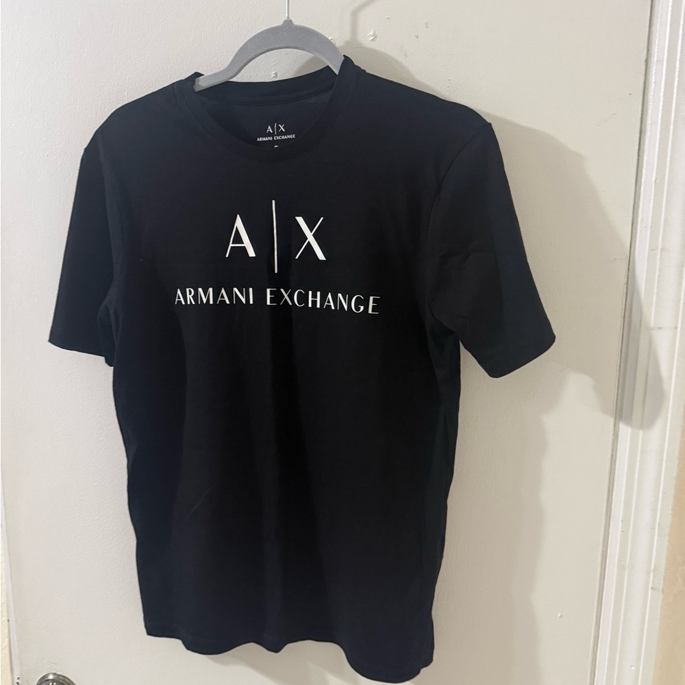 Armani Exchange Black Short Sleeve Tee